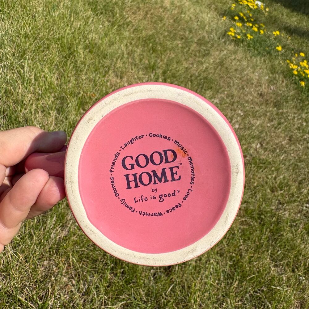 Life is Good Vintage Pink Floral Mug - Picture 3 of 5